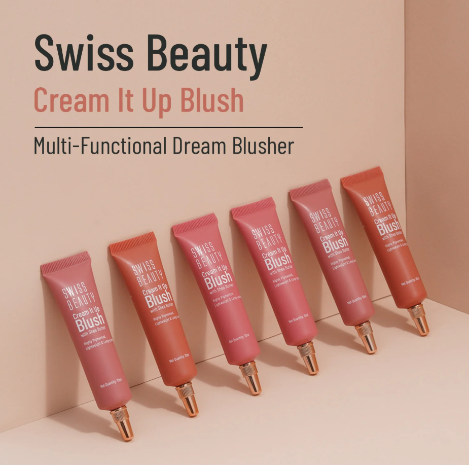 Swiss Beauty Cream It Up Blush with Shea Butter - Cheek-O-Pink Shade-05 (10 mL)