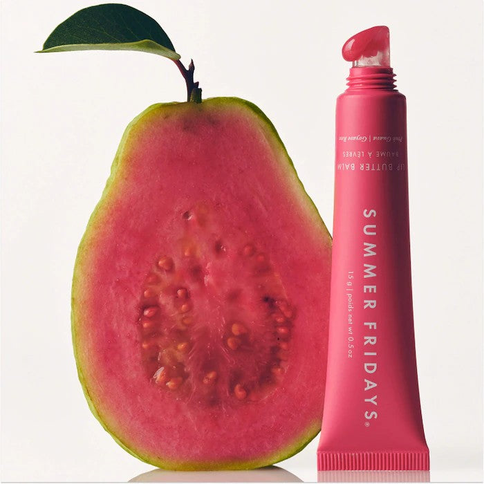 Summer Fridays Lip Butter Balm Treatment for Hydration + Nourishing Shine( Pink Guava)