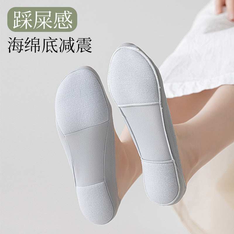 Invisible Dual Cushion No-Show Socks for Women ( 4 Pair )