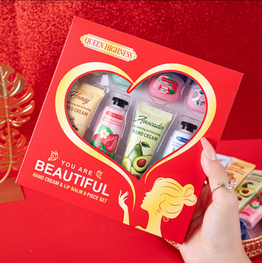 Queen Highness 8-Piece Hand Cream & Lip Balm Gift Set – Free Home Delivery