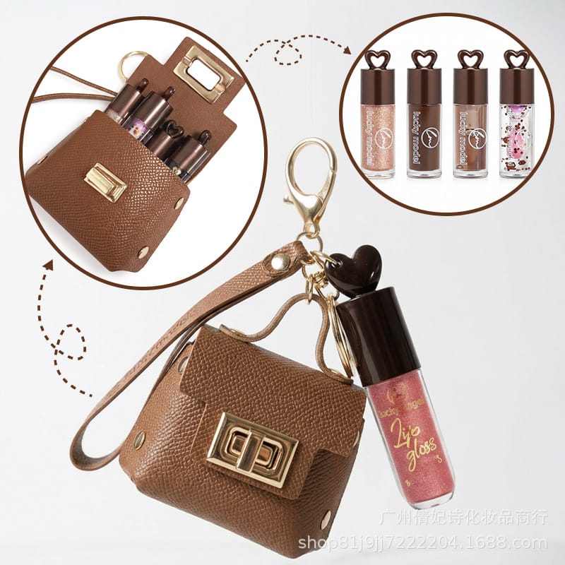 Mini Handbag Lip Gloss Set – 5 Pcs