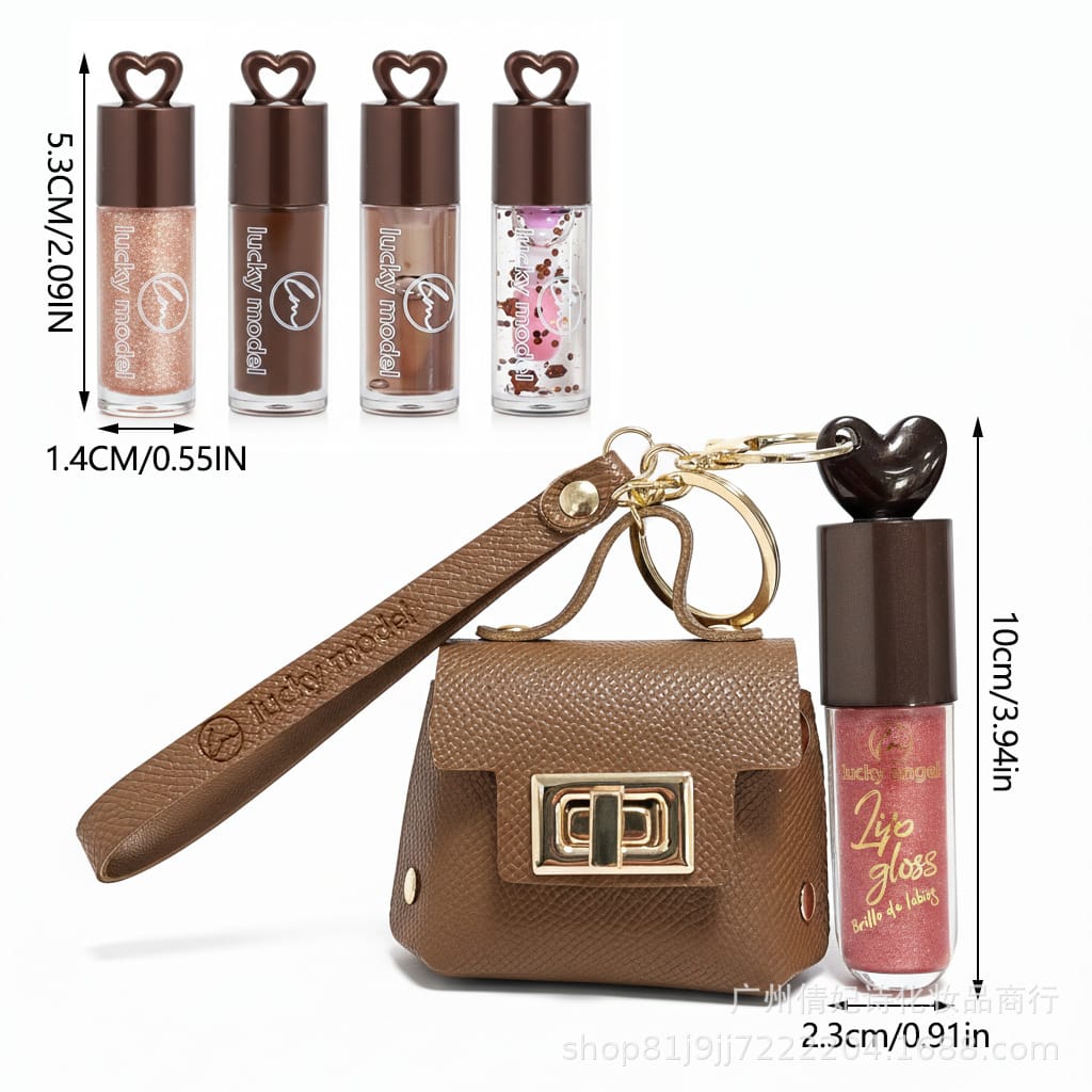 Mini Handbag Lip Gloss Set – 5 Pcs
