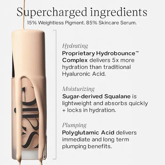 Saie Glowy Super Skin Tint Foundation with Hyaluronic Acid
