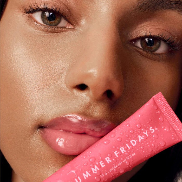 Summer Fridays Lip Butter Balm Treatment for Hydration + Nourishing Shine( Pink Guava)